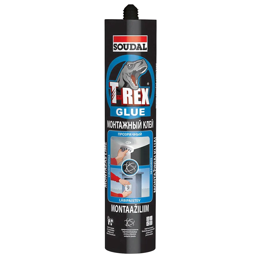 Жидкие гвозди Soudal T-REX прозрачный 380 мл