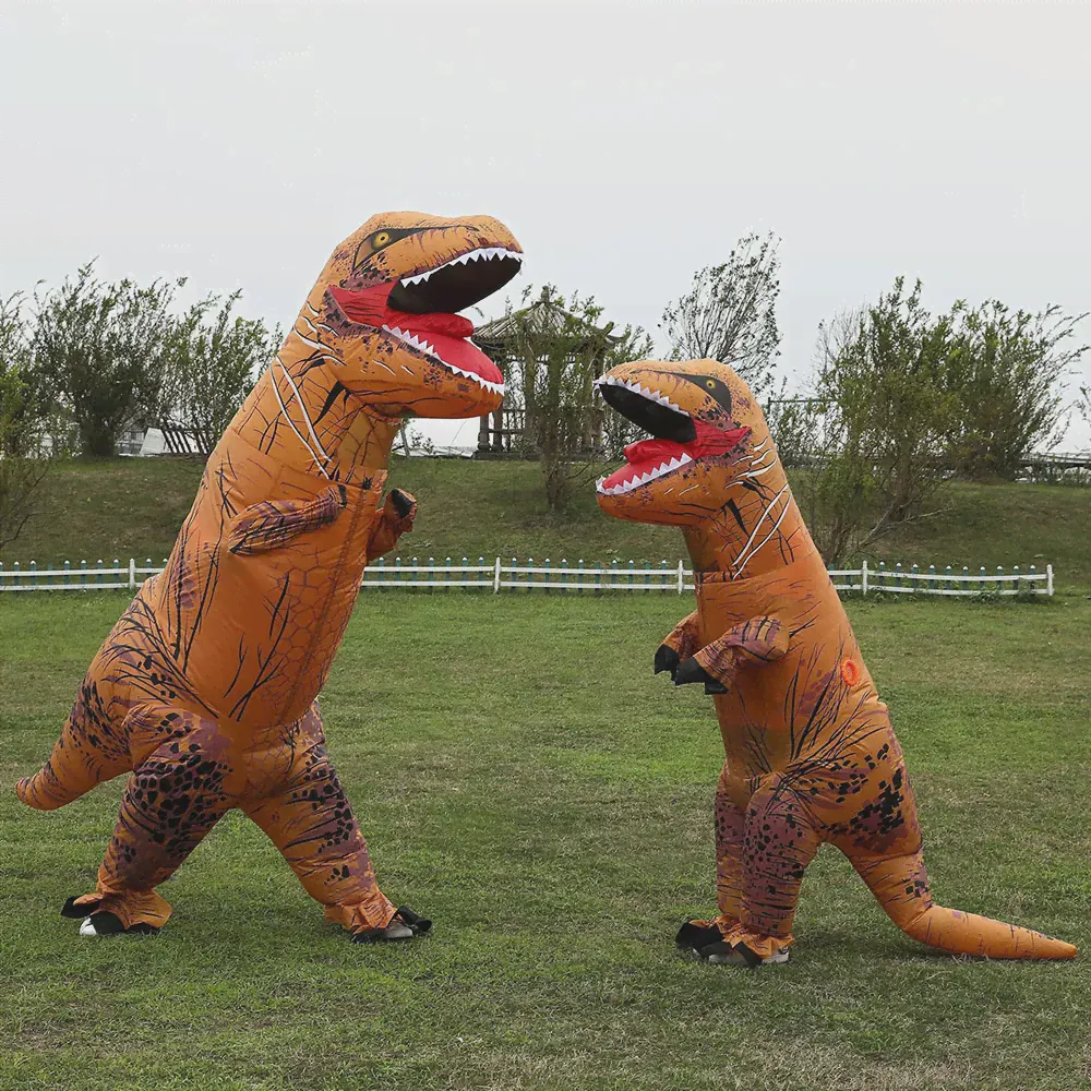 Надувной костюм тираннозавра T-rex, костюм динозавра, дети, взрослые, для ролевых игр, Необычные представления, Хэллоуин, искусственный Косплей (art.: 3920c29fdeb8b)-3