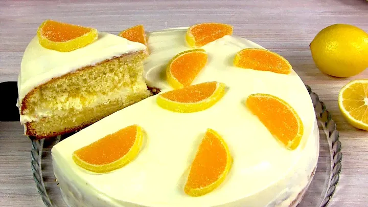 Самый Нежный и Воздушный ЛИМОННЫЙ ТОРТ! 🍰 Простой тортик к Чаю / LEMON CAKE