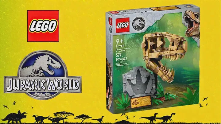 LEGO JURASSIC WORLD 76964 DINOSAUR FOSSILS T. REX SKULL