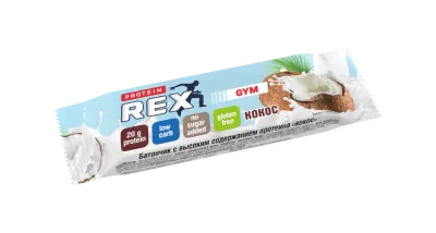 Батончик протеиновый GYM 33% Кокос | 60 г | Protein REX