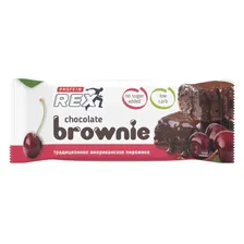 Батончик ProteinRex брауни вишневое без сахара, 60г