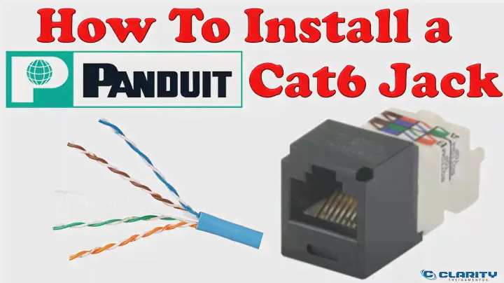 How to install a Panduit Cat6 jack on an UTP cable | Learn in 3 minutes