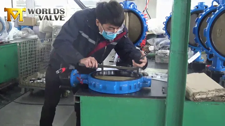 Dimension inspection for wafer type butterfly valve from Tianjin Worlds Valve