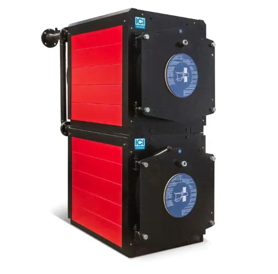 REX DUAL 50 Котел вертикальный с двойной топкой с реверсивным развитием факела