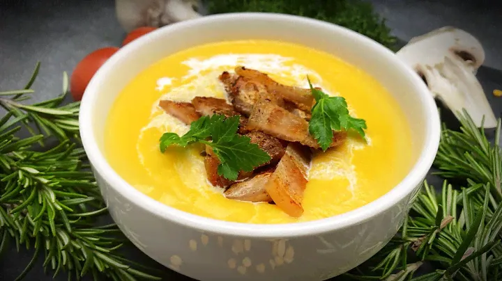 ВКУСНЫЙ ГОРОХОВЫЙ КРЕМ-СУП ПЮРЕ С ЛОМТИКАМИ БЕКОНА!