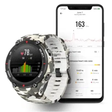 Умные часы Amazfit T-Rex A1919 RU (Camo Green)-2