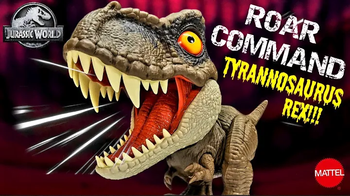 Mattel Jurassic World Roar Command Tyrannosaurus rex Review!!!