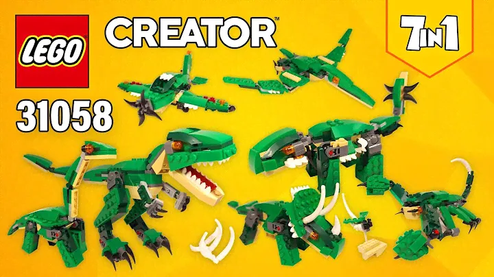 All LEGO Dinosaurs [31058] T-Rex, Pterodactyl, Triceratops, Brontosaurus, Scorpion, Ankylosaurus...