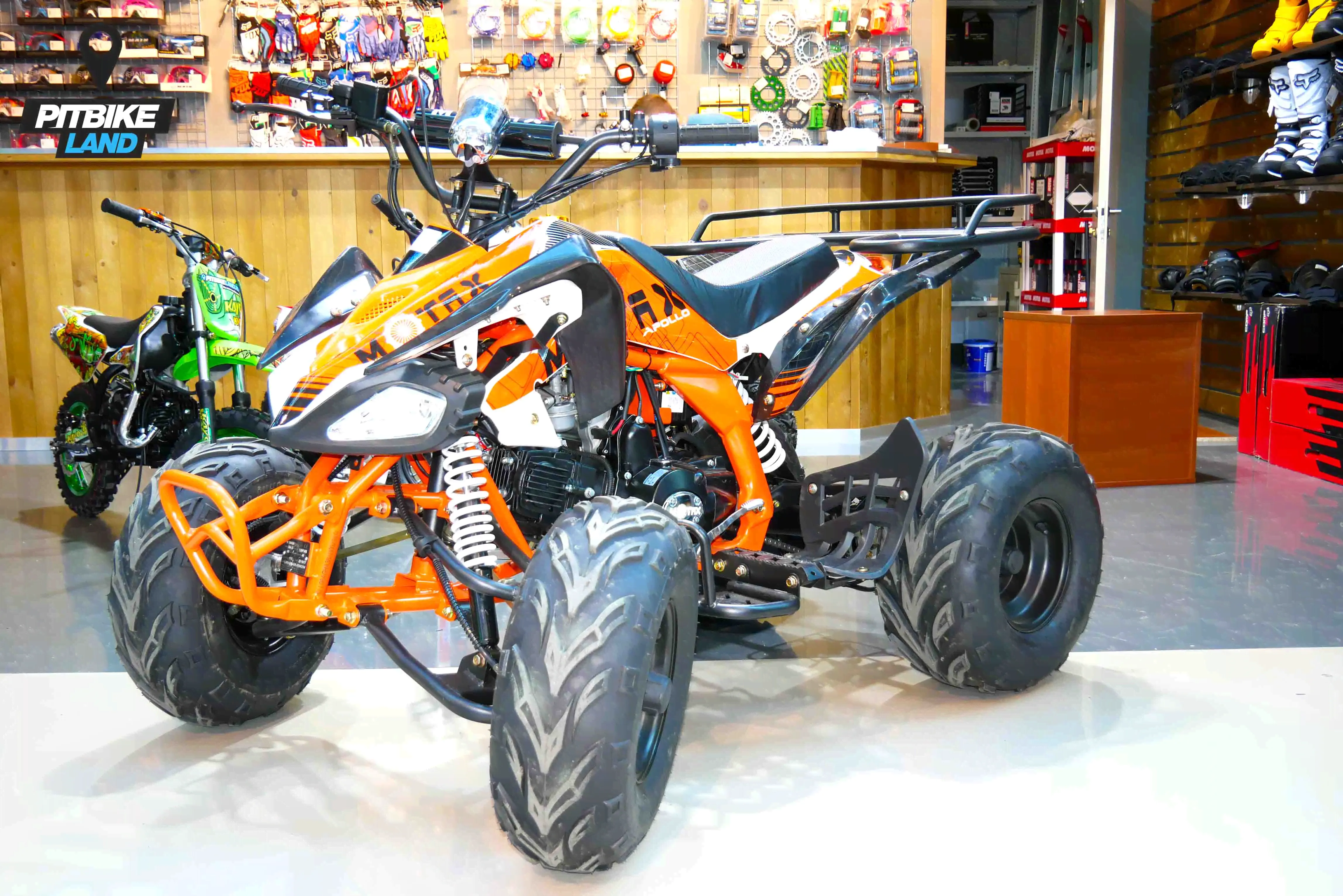 Квадроцикл MOTAX ATV T-Rex Super LUX 125 cc 2018 бело-оранжевый (old)