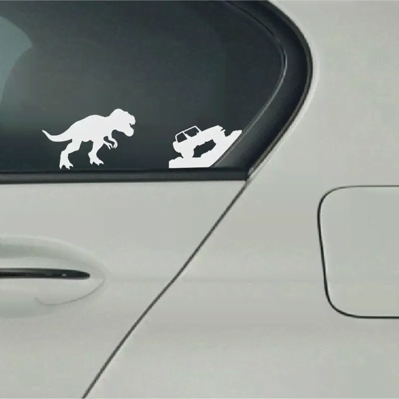 🛍 Автомобильная наклейка для Jeep T-rex, тираннозавр, Рекс, наклейки, динозавр, Виниловая наклейка для Jeep, автомобиля, окна, ноутбука, украшение-4