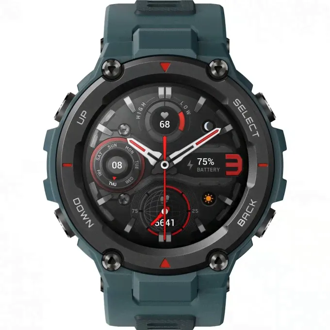 Смарт-часы AMAZFIT T-REX PRO A2013 голубые AMF-6972596102519-0