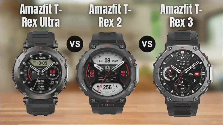 Amazfit T-Rex Ultra Vs Amazfit T-Rex 2 Vs Amazfit T-Rex 3 Specs Compare