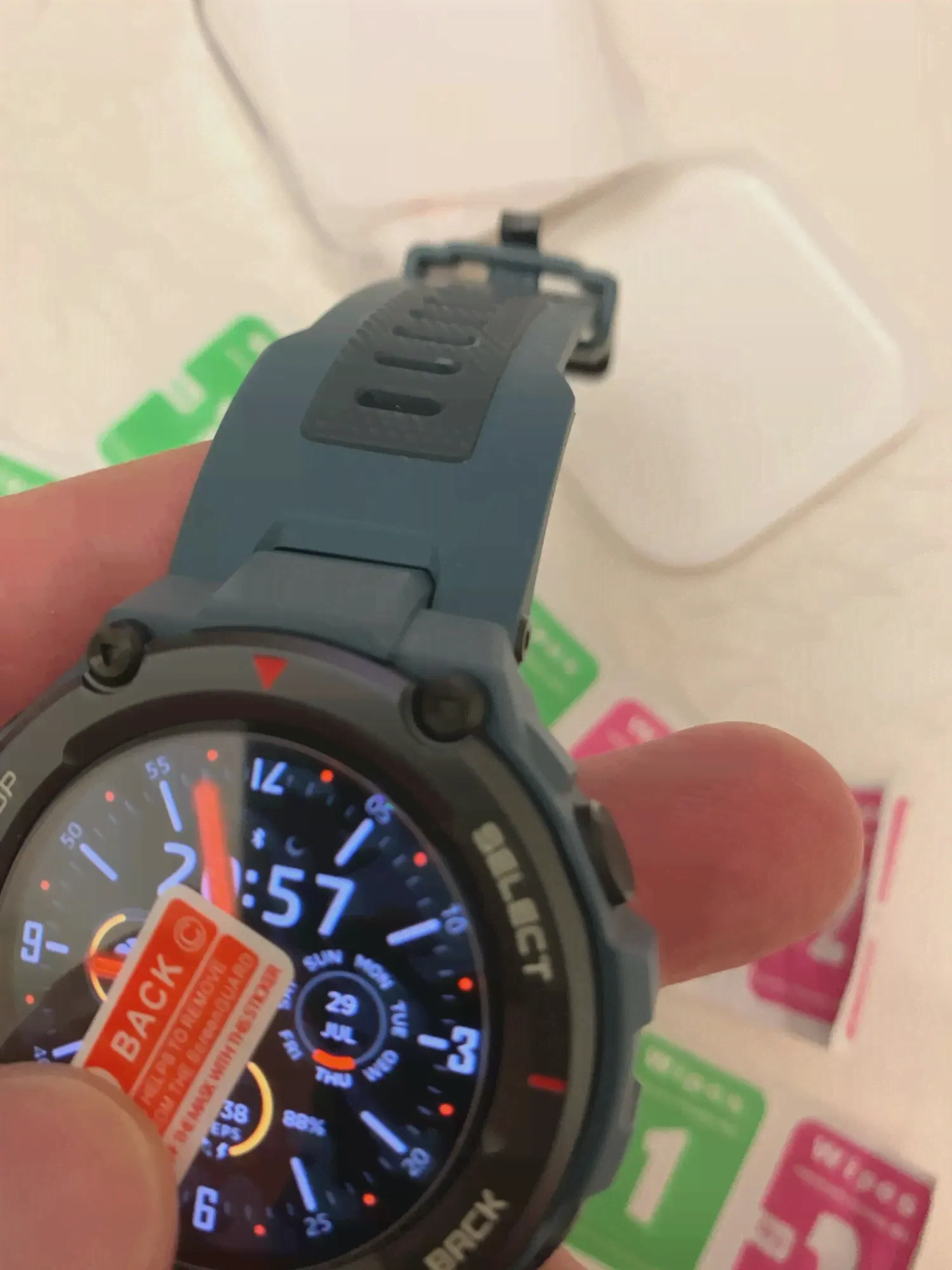 🛍 Защитное закаленное стекло 2.5D для Huami Amazfit T-Rex T-Rex Pro-1