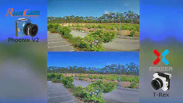 RunCam Phoenix V2 vs Foxeer T-Rex - Side By Side Comparison Default Settings