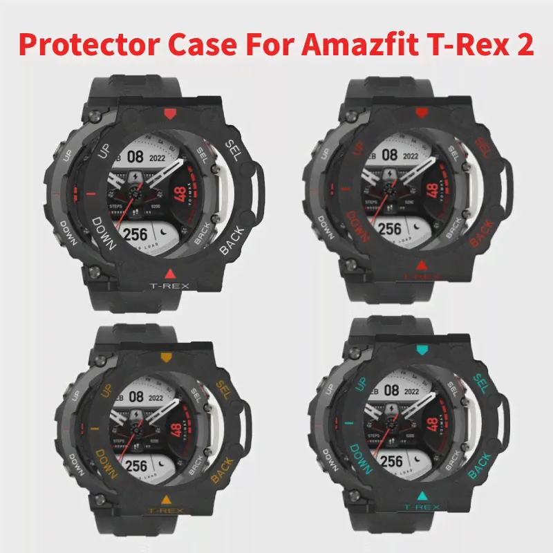 Чехол Cace для Amazfit T-REX 2 + Защитная пленка для экрана ПК, жесткий защитный чехол, бампер T Rex 2, аксессуары для умных часов (art.: 3920bdeb48e13)-0