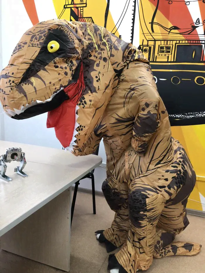 Костюм динозавра T Rex надувной-2