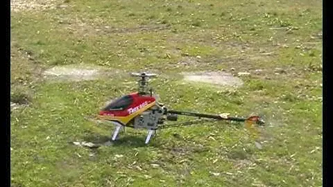 T-Rex 500 3D flight and autorotation
