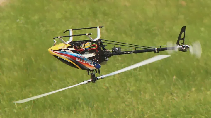RC Helicopter flying 🚁 Align T-REX 500 3D