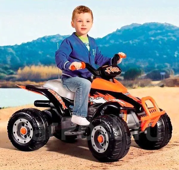 Детский квадроцикл Peg Perego Corral T-Rex / оранжевый-0