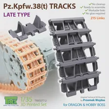 T-Rex Studio 85077-2 1/35 Pz.Kpfw.38 (t) Гусеницы Позднего типа Для набора 3D-принтеров DML/HOBBY BOSS