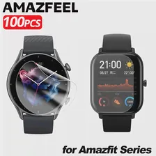 100шт Защитная Пленка для Amazfit Stratos 3/T Rex/T-Rex 2/GTS 4 3 2 mini/Stratos Защитная Пленка Для Экрана Гидрогелевые Защитные Пленки