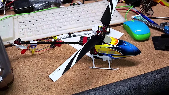 Trex 150 calibrated to taranis