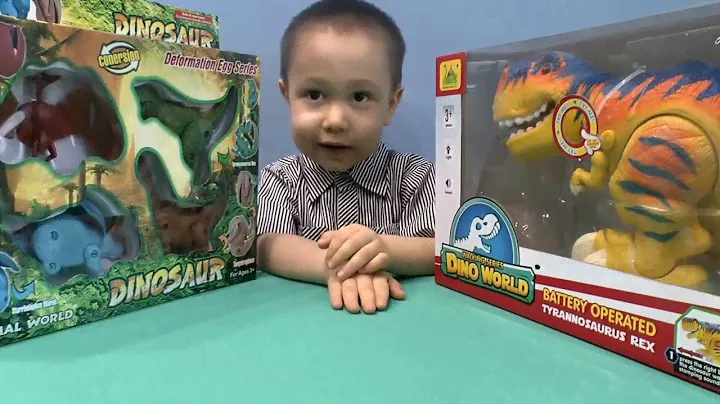 Новый питомец тираннозавр рекс и маленькие динозаврики  New pet tyrannosaur rex and small dinosaurs