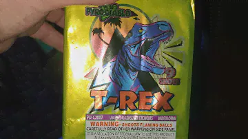 T-Rex 200gram Mini cake with powerful breaks!! Pyro Diablo