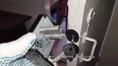 Установка накладного замка на старое место