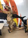 Костюм динозавра T Rex надувной