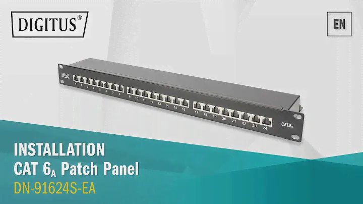 DIGITUS Professional - Easy installation of CAT. 6A Patch Panel - DN-91624S-EA