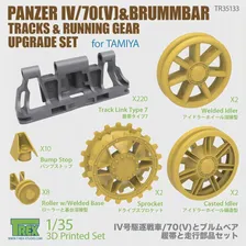 T-Rex Studio 85066-1 в масштабе 1/35 Hetzer Winterkette для набора с 3D-принтом TAMIYA