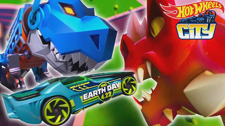 🐲 Fire-Breathing Dragon vs. the Ultimate T-Rex Transporter! 🦖 Kids Cartoon | Hot Wheels