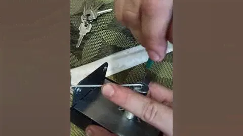 Вскрытие накладного замка АЛЛЮР ЗН1-2А