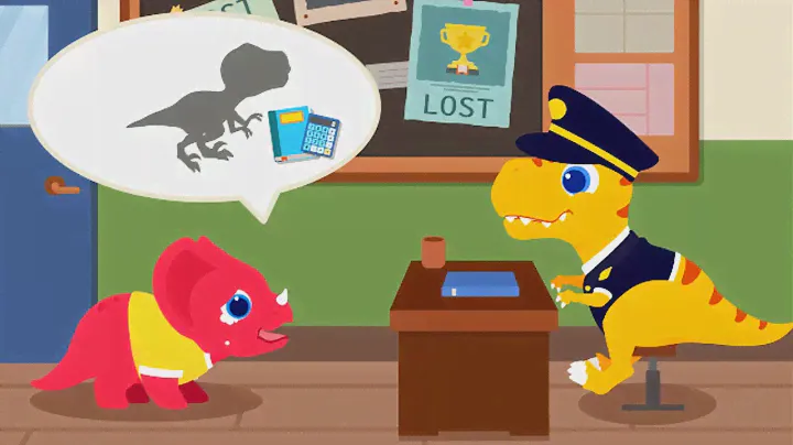 8 Dinosaur Police: T-Rex, Triceratops, Stegosaurus, Ankylosaurus | DINO KING | IPAD | 210403