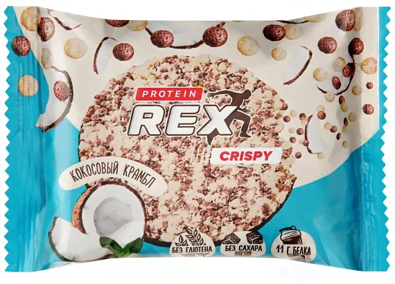 Хлебцы Protein Rex протеино-злаковые Кокосовый Крамбл 55г