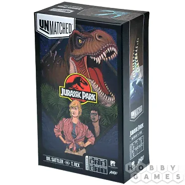 Настольная игра Unmatched - Jurassic Park. Dr. Sattler vs T. Rex (правила на русском языке)-0