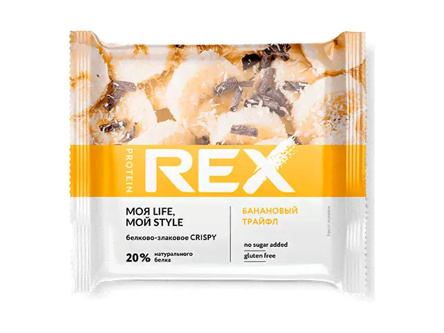 Хлебцы протеиново-злаковые «Банановый трайфл» 55 г, ProteinRex