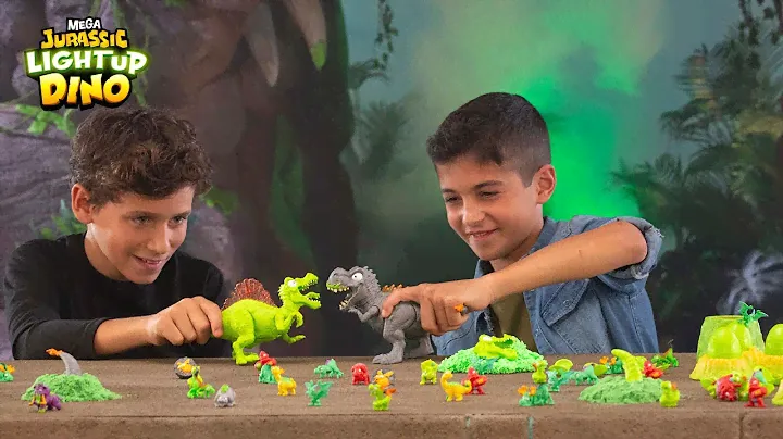 Get ready to light it up with new Smashers Mega Jurassic Light up Dino!