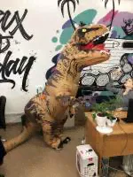 Костюм динозавра T Rex надувной