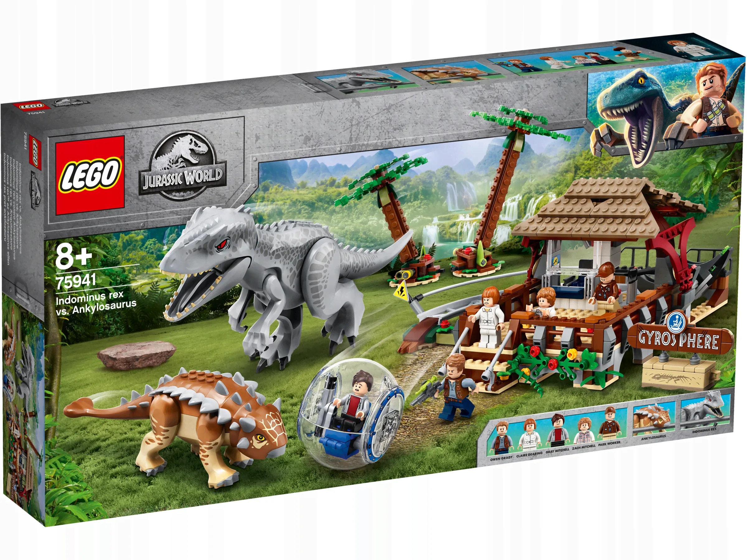 LEGO JURASSIC WORLD Indominus Rex ankylozaur 75941