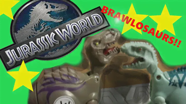 Jurassic World Brawlasaurs - Tyrannosaurus Rex vs. Indominus Rex!