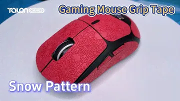 Snowy Pattern! TALONGAMES Snow Pattern Series Mouse Grip Tape (Red, for G Pro X Superlight)