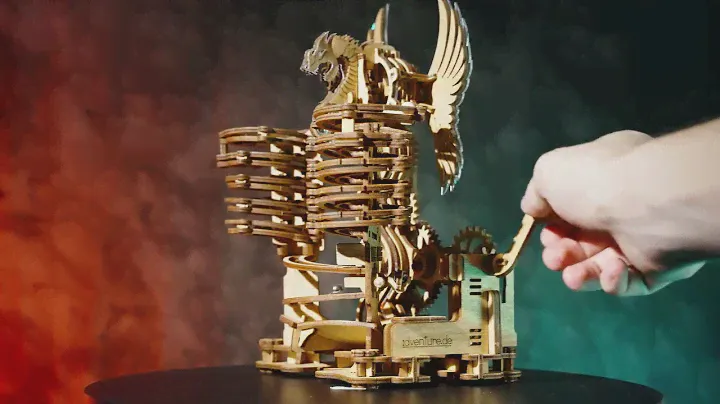 Деревянный конструктор-марбл Дракон от IDventure DYI Dragon Marble 3d Puzzlep