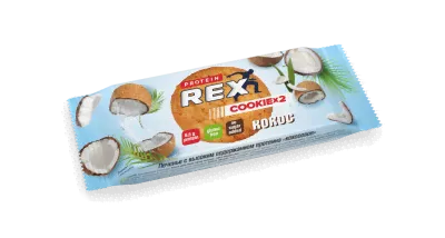 Печенье протеиновое Cookie Кокосовое | 50 г | Protein REX-0