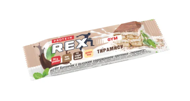 Пирожное протеиновое Rex Тирамису 40гр/8шт