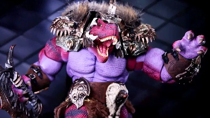 AxyToys King Tyrannosaurus Dinosaur Battlefield Deluxe (Red Version) 1/12 Action Figure Review