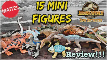 Mattel Jurassic World Camp Cretaceous 15 mini figure set review!!!