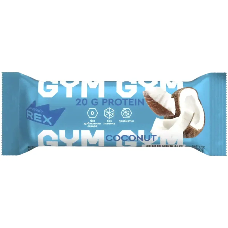 Батончик протеиновый Protein Rex Gym со вкусом кокоса, 60г